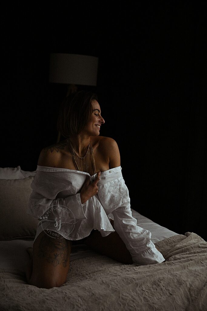 Intieme fotoshoot vrouw